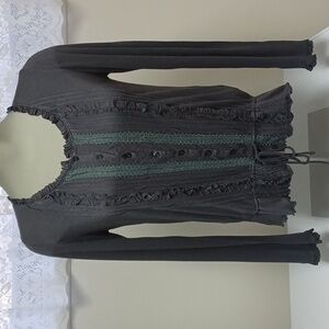 Dark Grey cotton blouse 👚 Size  S-M